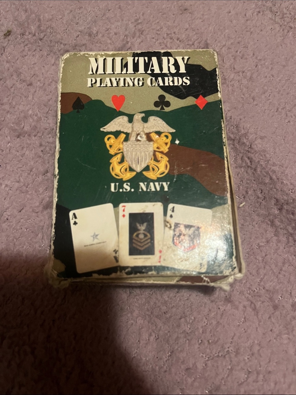 U.S. Navy Military Playing Cards - Green Camo Deck